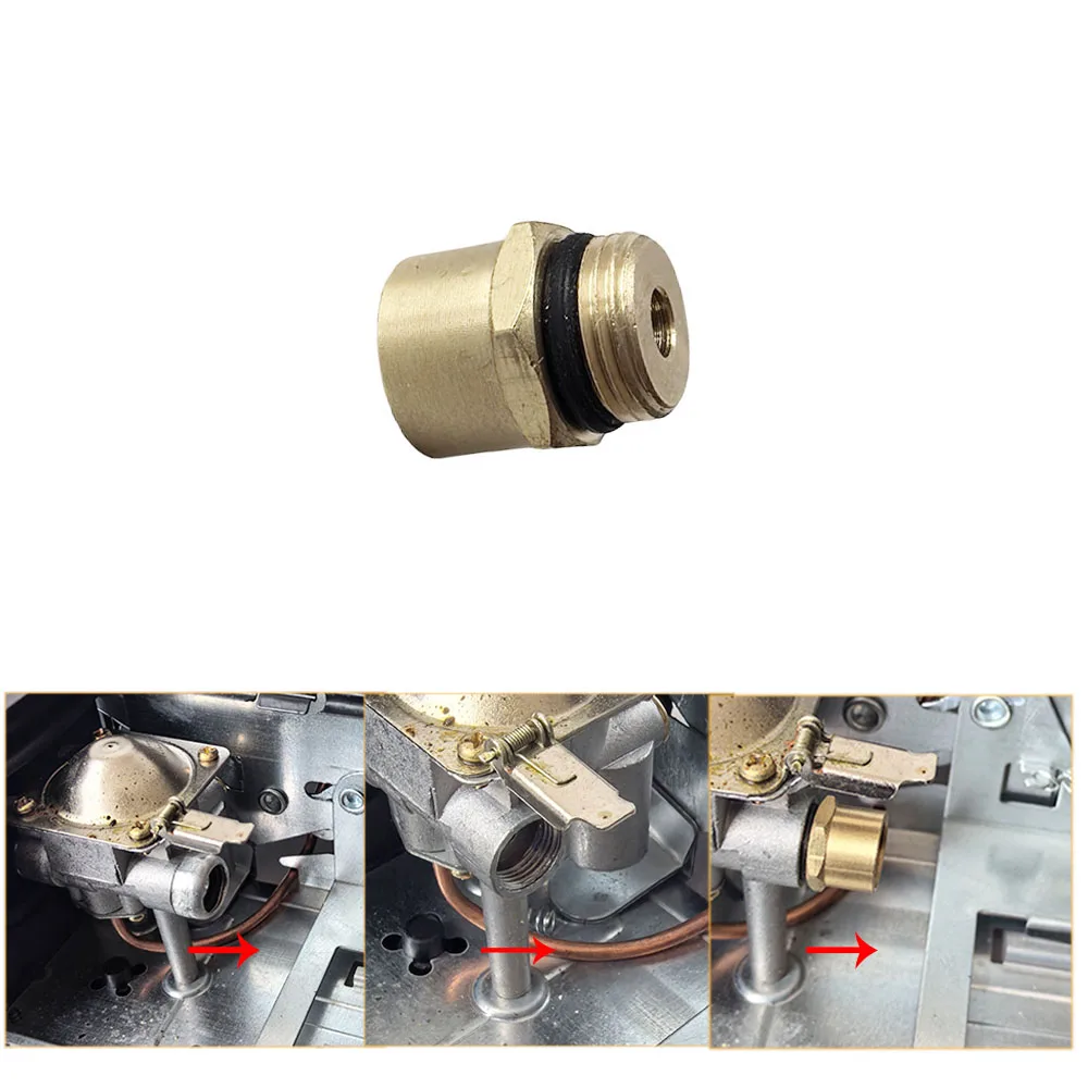 Replacement Converter Head For Cassette Furnace Stove , Outdoor Camping Picnics Gas Adapters Accessories and 1m Extension Line