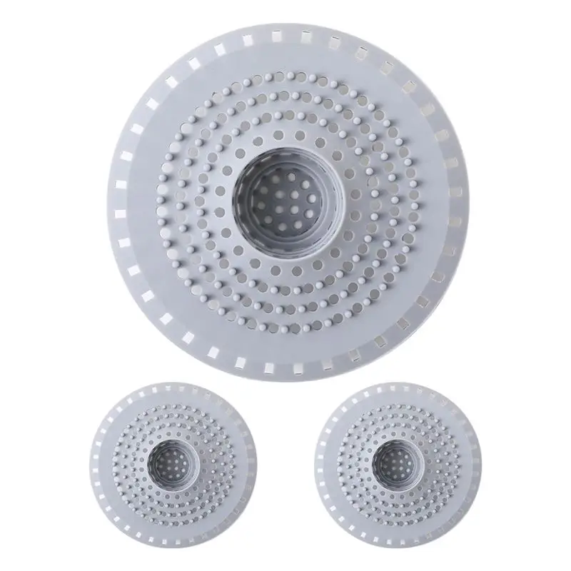 

【A08I】Rubber Stopper For Shower Room, 3Pcs Bathtub Drain Strainer, 5In Hair Tub For Shower Drain Covers Protector