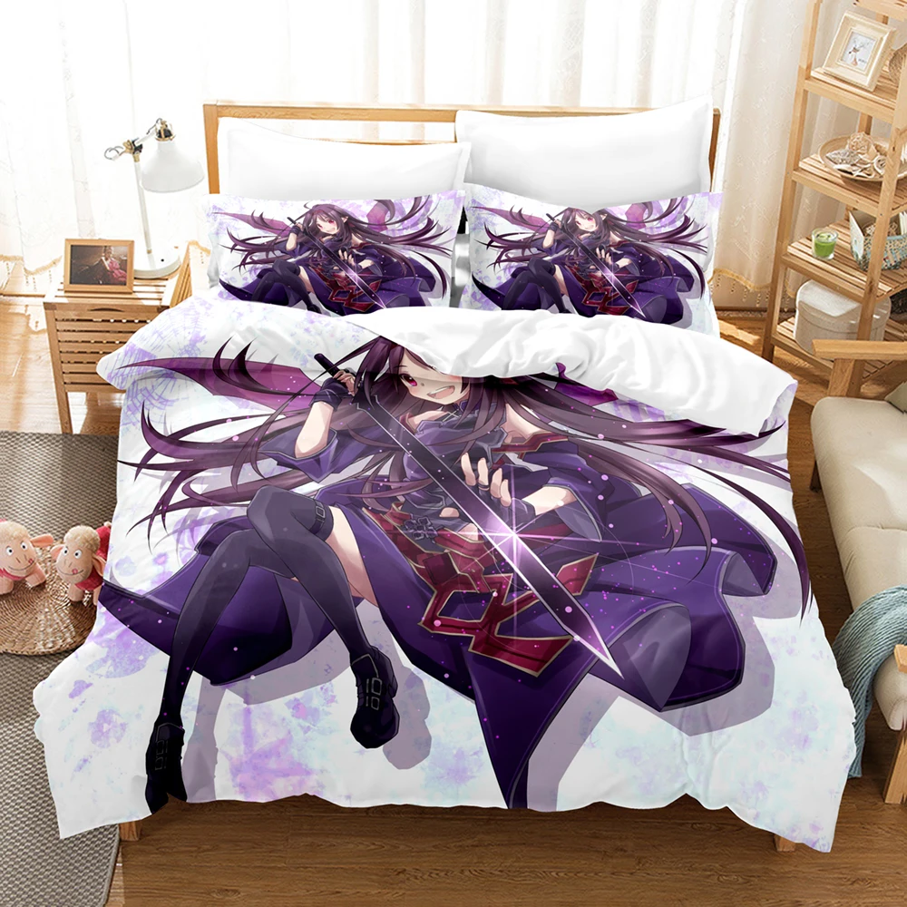 Japan Cartoon Bed Linen Anime Sword Art Online Bedding Sets Polyester 3D Gift for Kids Twin Single Queen King Size Duvet Covers