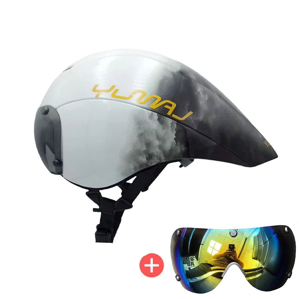 Heißer TT Triathlon-Fahrradhelm für Radfahrtraining und Wettkämpfe mit spezieller Magnetverschluss-Schnalle, spezielle Farbauswahl, Sicherheitshelm YM – Detail 39