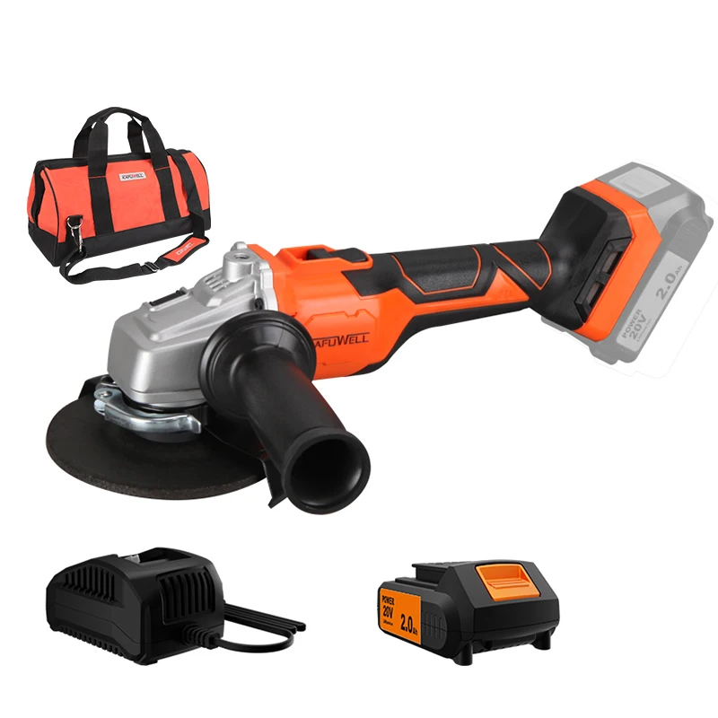 

PA4571HB-W-2S-1 20v 4-5 Inch Electric Battery Powered Operated Brushless Motor Angle Small Hand Grinder For Sale