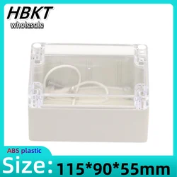 1pcs 115x90x55mm ABS Waterproof Cover Clear Plastic Electronic Project Box Enclosure Case