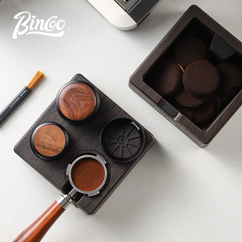 Bincoo Four Hole Coffee Press Foundation Make-up Press Powder Hammer Dispenser  Seat Espresso Extract 51/58mm General Purpose