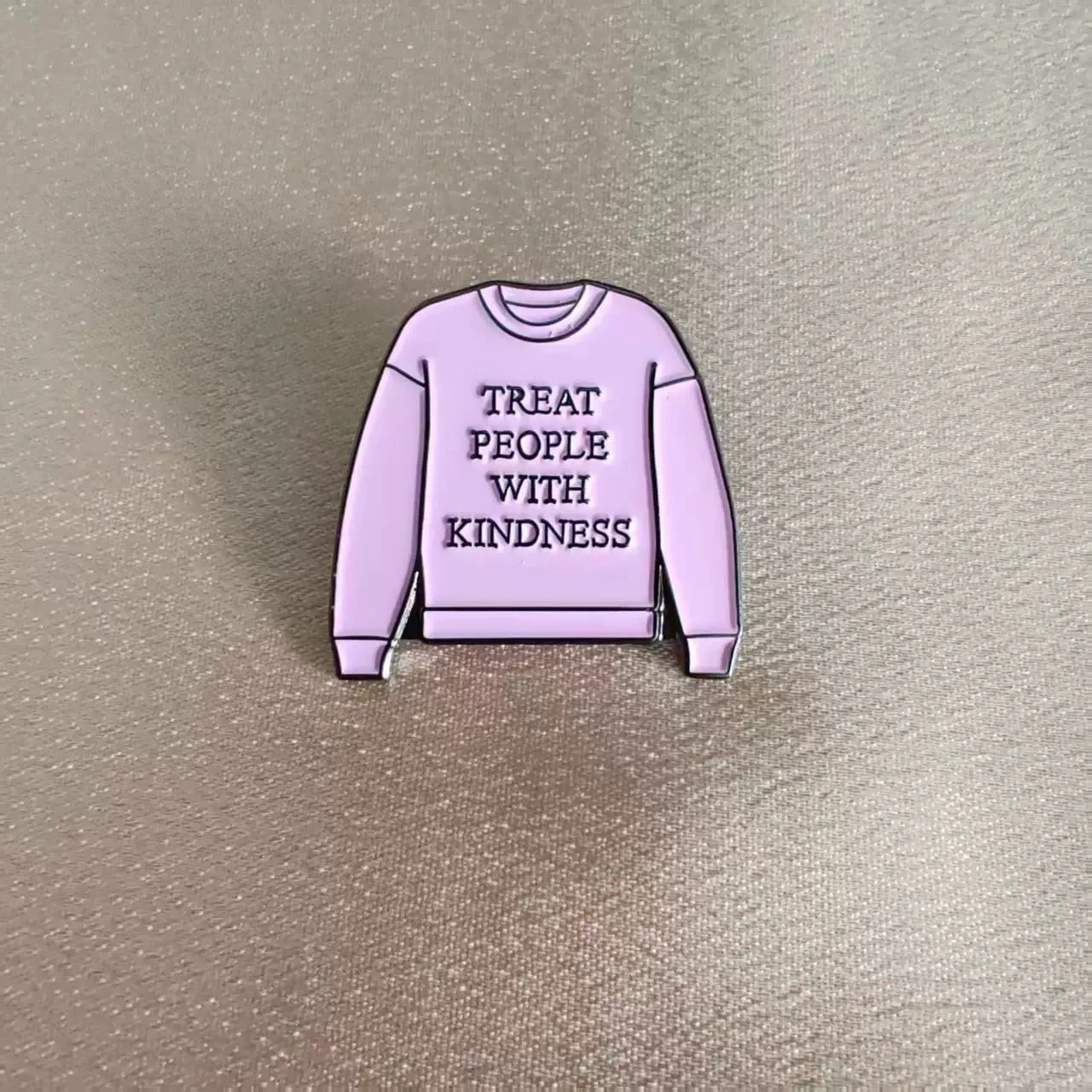 Brooch, chest flower, music lyrics, song name, pink top, badge, creative clothing accessories, brooch