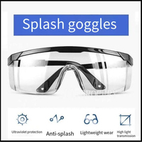 Anti-Splash Eye Protection Work Safety Goggles Optical Lens Frame Cycling Glasses Goggles Windproof Dustproof Protective Glasses