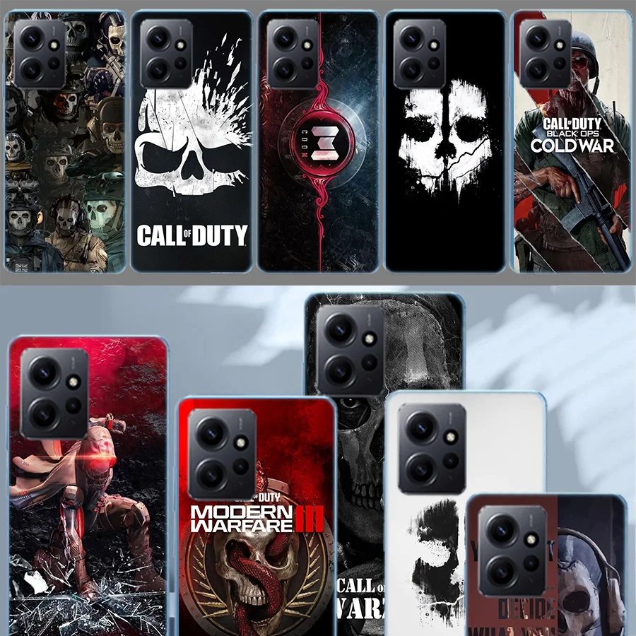 C-Call-Of-Duty Game COD Cover Phone For Xiaomi Redmi 12 13C 14C 12C Note 14+ 13 Pro 5G Plus 10 10A 10C 9 9A 9C 9T 8 8A K70 Pro C