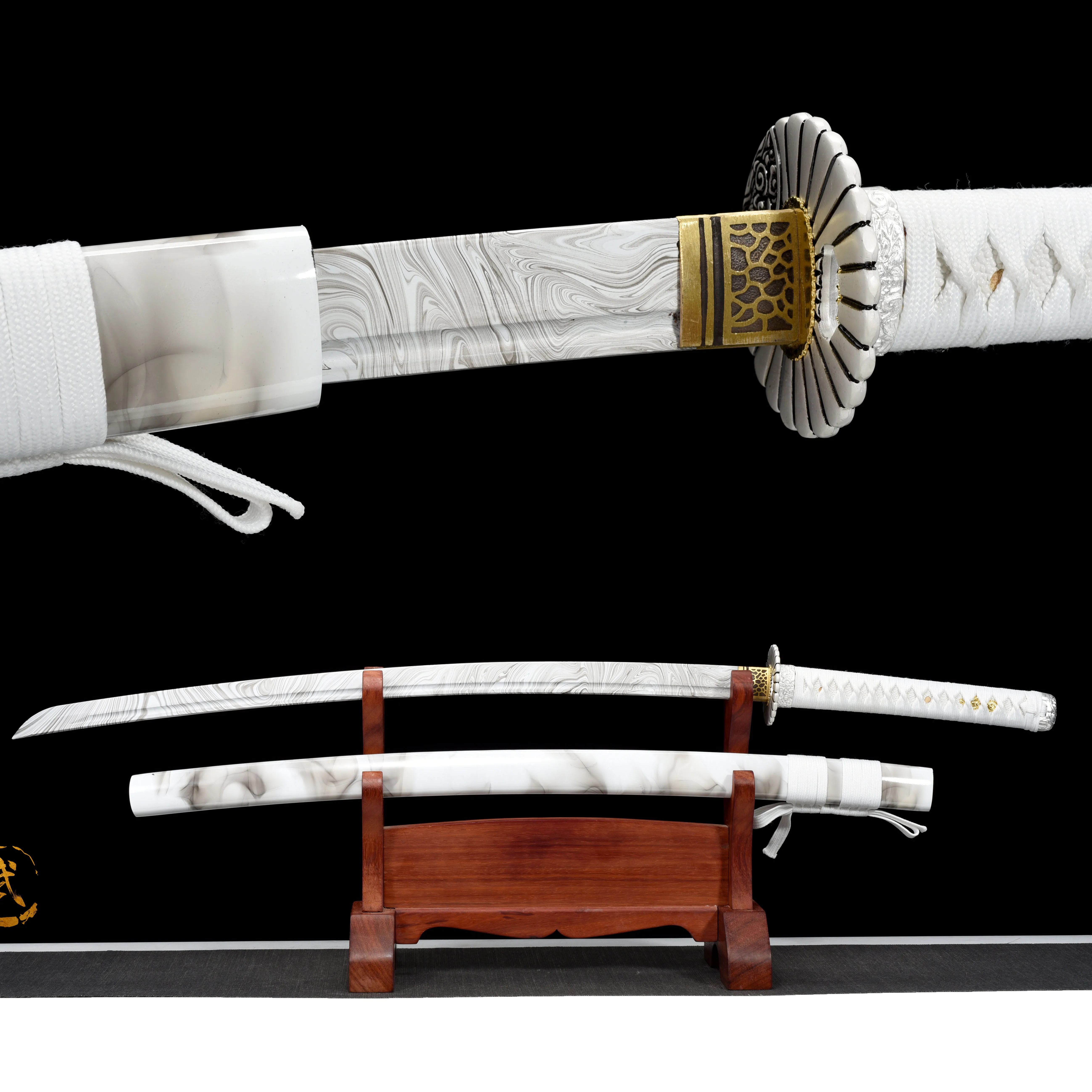 

Plastic wooden sword, Japanese samurai sword, full tang training sword, handcrafted Japanese ninja samurai sword, elastic katana