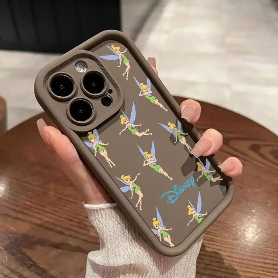 Shockproof Case for Apple iPhone 11 14 16 Pro Max 15 Plus 12 13 Mini XR X XS 7 8 Silicone Phone Cover Disney Jessie Tinker Bell