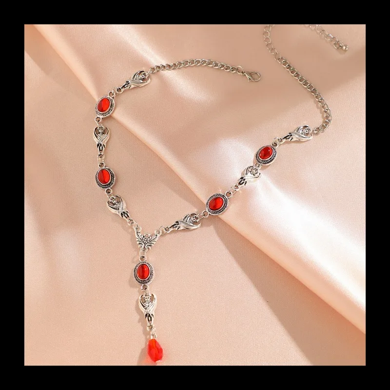 شخصية الهالوين شيطان جوهرة القوطية قلادة، طوق شبح سايبر المتخصصة #3