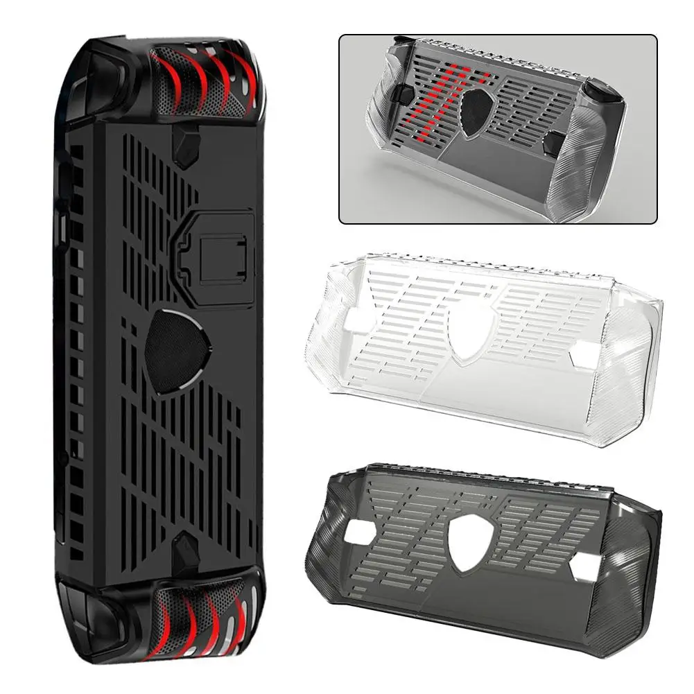 TPU Transparent Soft Case For Msi Claw Handheld Console Shell Stripe Design Anti-slip Protective Cover Gaming Accessories P7Y0