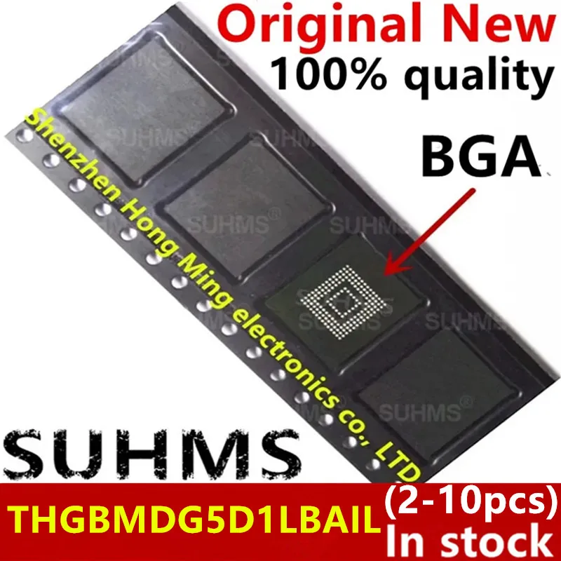 THGBBMDG5D1LBAIL BGA, 100% Novo, 2-10 PCs