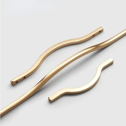 Cabinet Black and Gold Drawer Long Handle Cabinet Door Knob Knobs and Handles for Furniture Wardrobe Modern Minimalist  drawer
