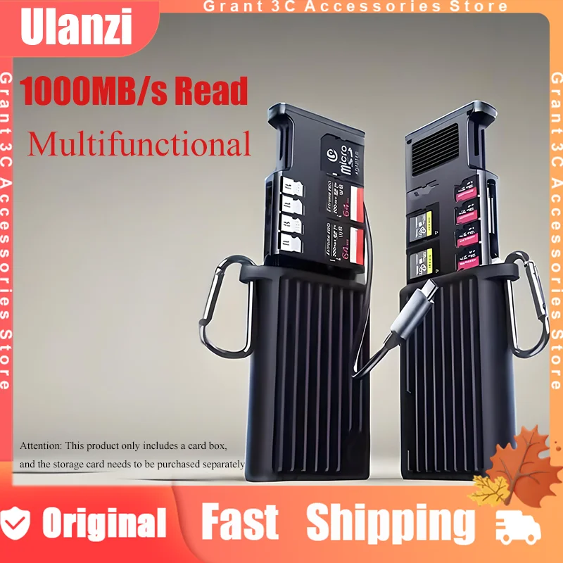 

Ulanzi CFE/SD Card Reader MCR Series 1000MB/s High-Speed Transfer Multifunctional Custom Reader For Pro Photography Videography