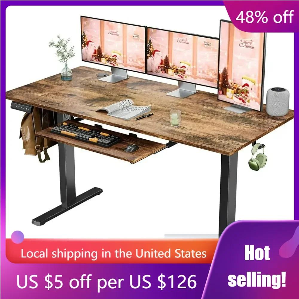 

2 Storage Hooks Standing Desk Table Sit Stand Desk Stable Computer Rising Desk Home Office Desks Gamer Cabinet Furniture Mobile