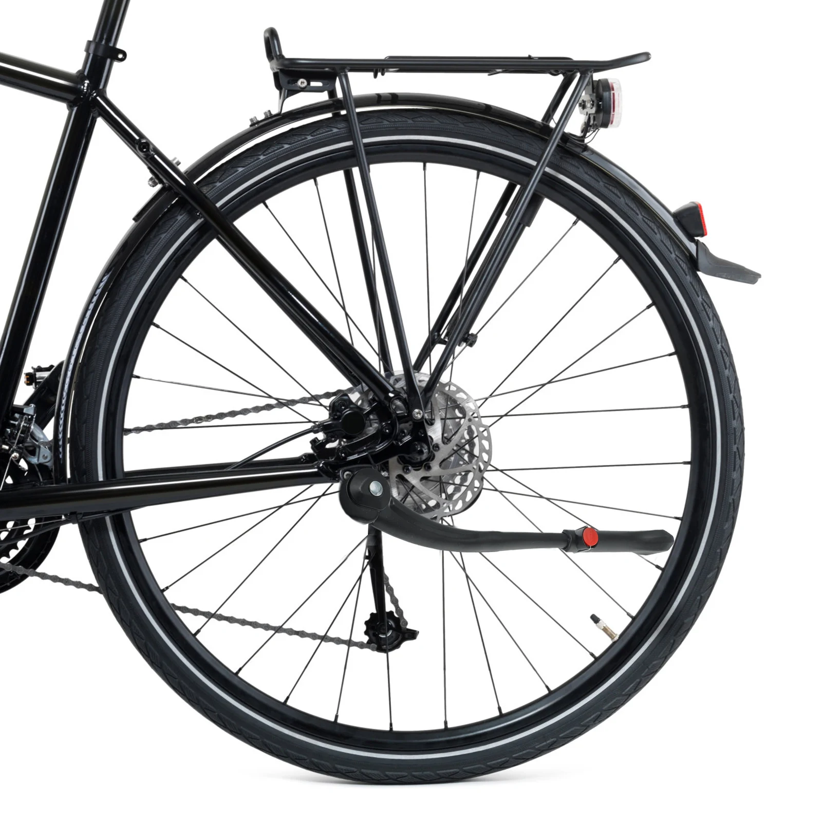 

Aluminum Alloy Bike Kickstand Mini Support Black Quick Release Feet Adjust Stable Parking Rack