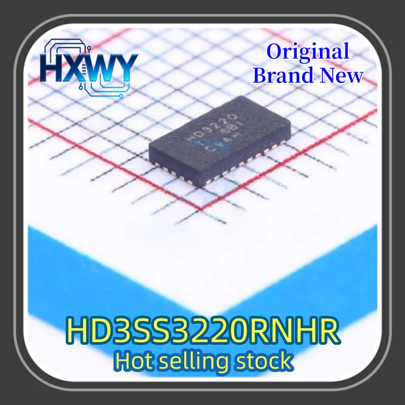 

5/50pcs HD3SS3220RNHR HD3SS3220 HD3220 WQFN-30 DRP port controller chip. Brand new, original, fast shipping.