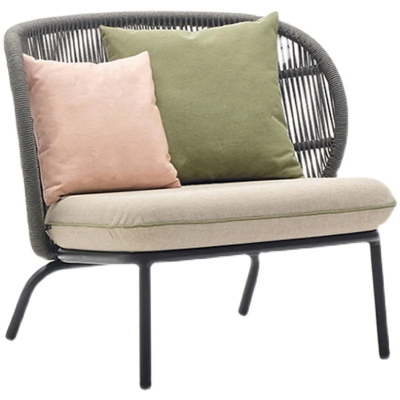 Outdoor Rattan Sofa Rattan Chair Coffee Table Villa Model Room Courtyard Balcony Outdoor Leisure Rattan Sofa Combination