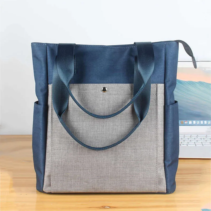 Shopping Bag Unisex Handbags Briefcase Canvas Shoulder Bag Documents Large Capacity Tote Laptop Bag Crossbody Vintage Travel Bag