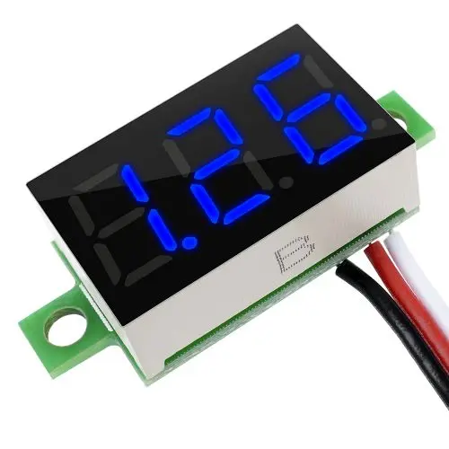 DC 0-30V Voltage Meter Display Mini Digital Voltmeter 0.36 Inch Three-Wire Digital Voltmeter Voltage Tester 23MA