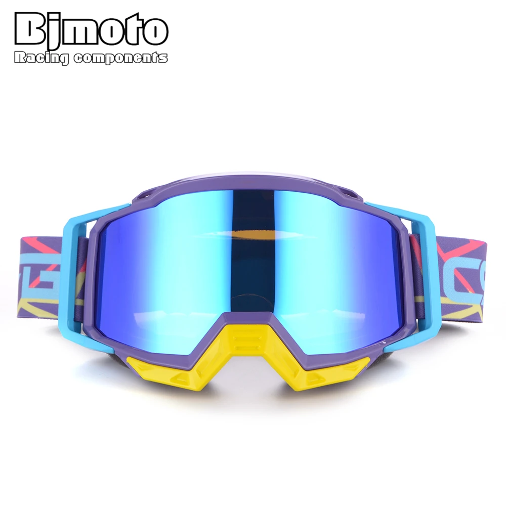 BJMOTO New Wan Women Oculos MX Motocross Goggles Offroad Dirt Bike Motorcycle Helmets Google Ski Glasses Sport Gafa