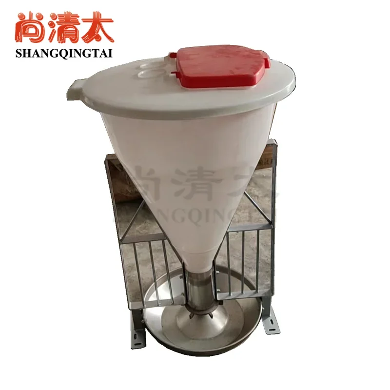 80kg plastic pig dry feeder pig farm equipment feeder wholesale factories piggery equipment pig bucket feeder