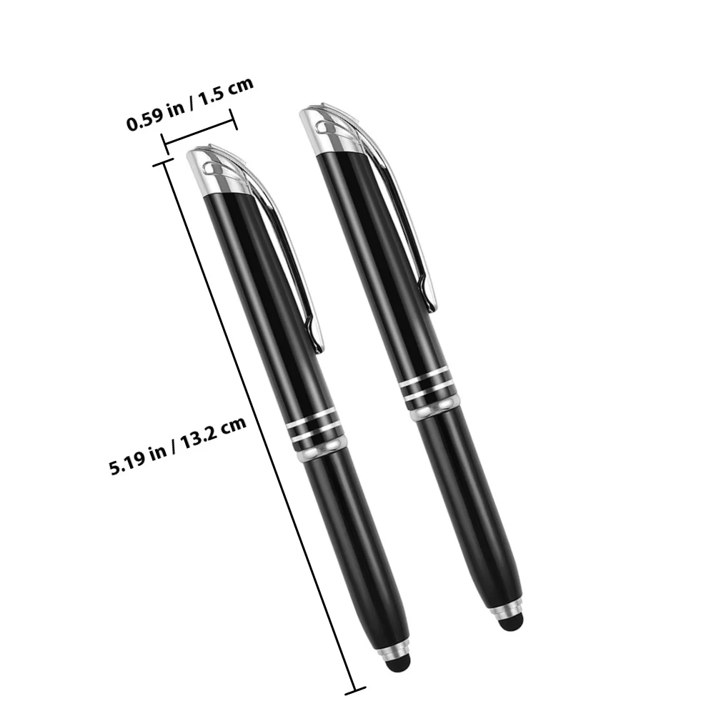 3Pcs Glowing Ballpoint Pens Multi-Function LED Light Pen for Sign Writing on Touchscreen Devices Doodling Painting