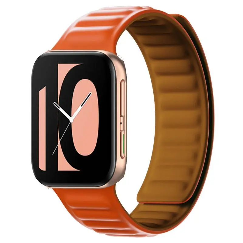 Watch Strap For Oppo Watch 41mm 46mm Silicone magnetic Watchband Colorful Wristband Sport Band Bracelet For Oppo Watch 46mm 41mm