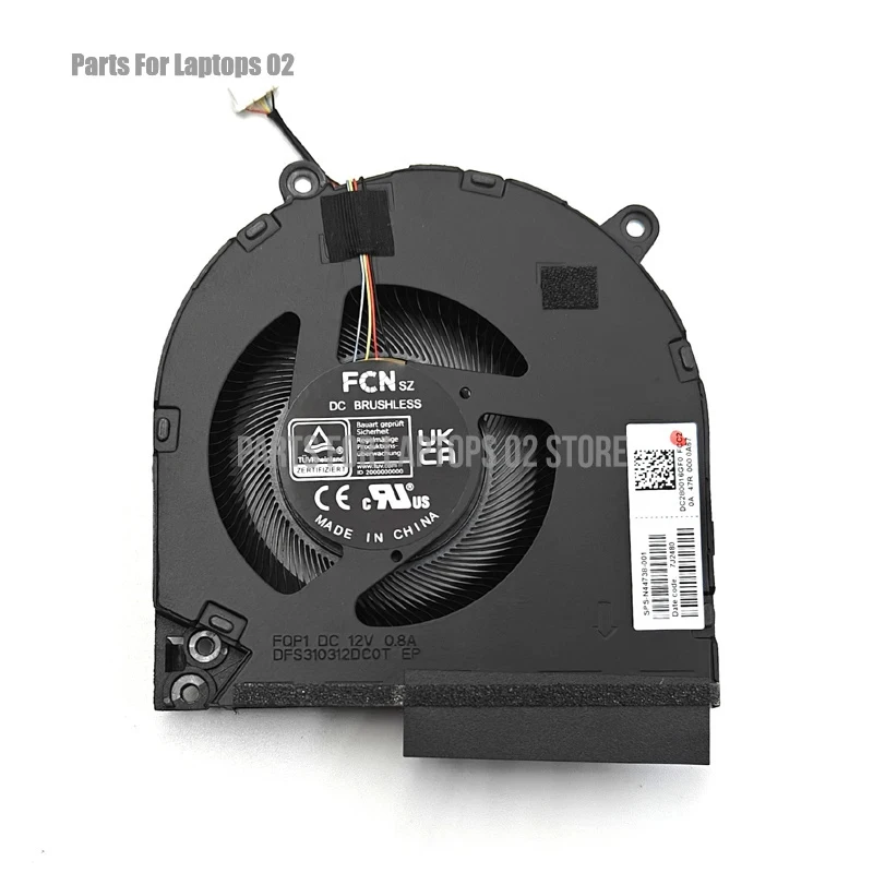 PP New For HP Omen 16-WD HP 16-WD0013DX 16-WD0063DX 16-WD0073DX Laptop CPU Cooling Fan DC12V