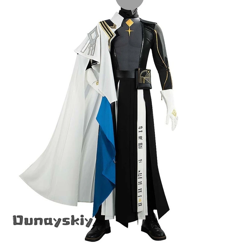 Yumekiri@Arknights Ulpianus Cosplay Costume Wig Staring Into The Abyss Uniform New Skin Headwear Mask Halloween Girl Uniforms view 6