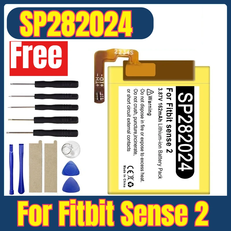 

SP282024 162mAh 3.87V Battery for Fitbit Sense 2 Watch Batteries + Free Tools