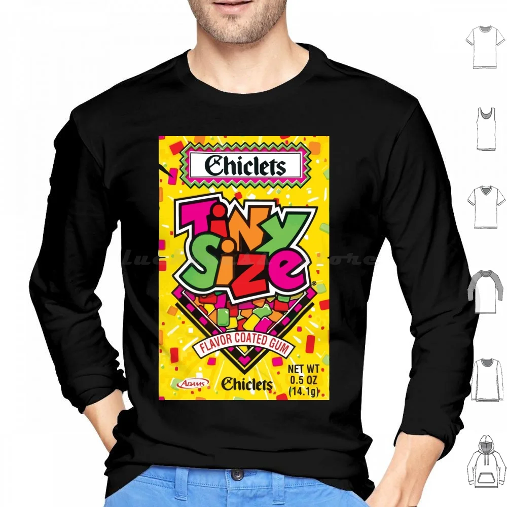 Chiclets tamaño pequeño sabor recubierto goma Sudadera con capucha algodón manga larga chiclets Chicle Chictli Tzictli goma caramelo niños mexicanos