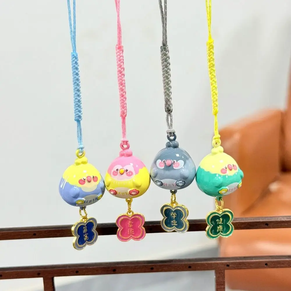 

Cartoon Series Bell Amulet Keychain Pendant Style Kawaii Bell Amulet Pendant Bell Design Amulet Shape Bell Bird Pendant