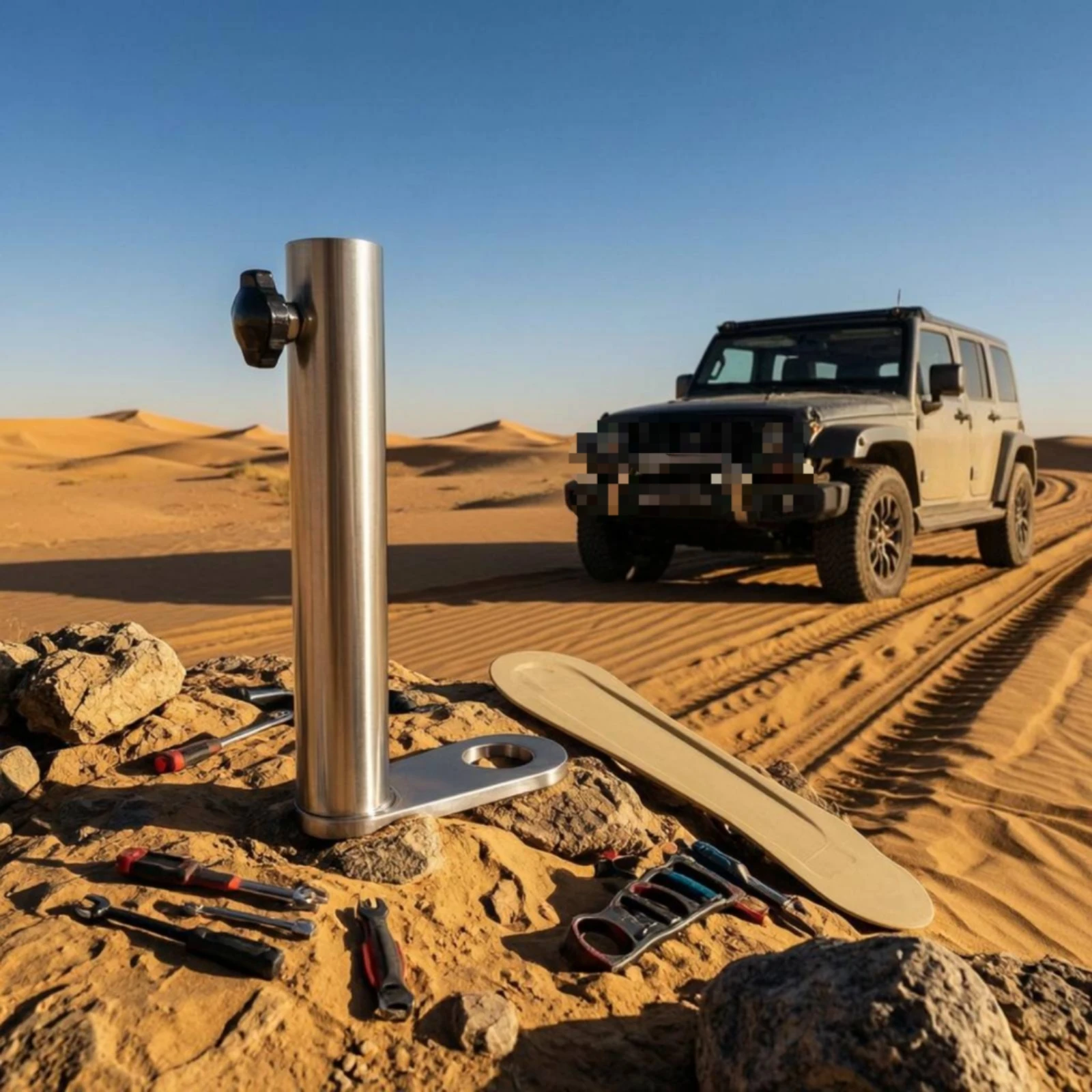 

Vehicle Hitch Flag Pole Holder Heavy Duty Hitch Flag Pole Base Vehicle Accessory Easy Install Adjustable Angle for Trail Riding