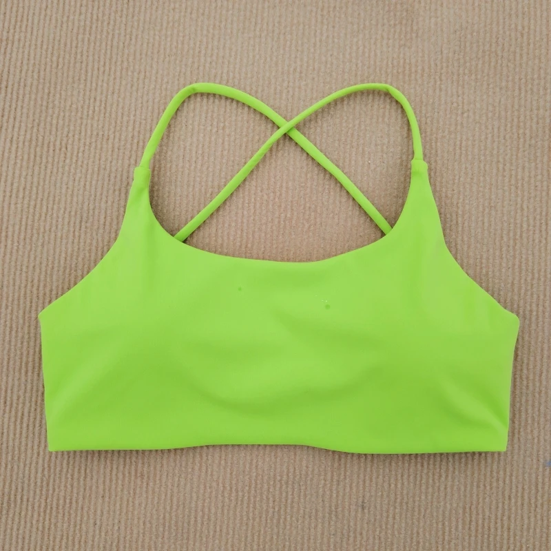 Yoga Bra Gym Women's Sports Bra Cross Beautiful Back Top Hot Girls Sexy Fitness Underwear Soft And Comfortable With Chest Pad