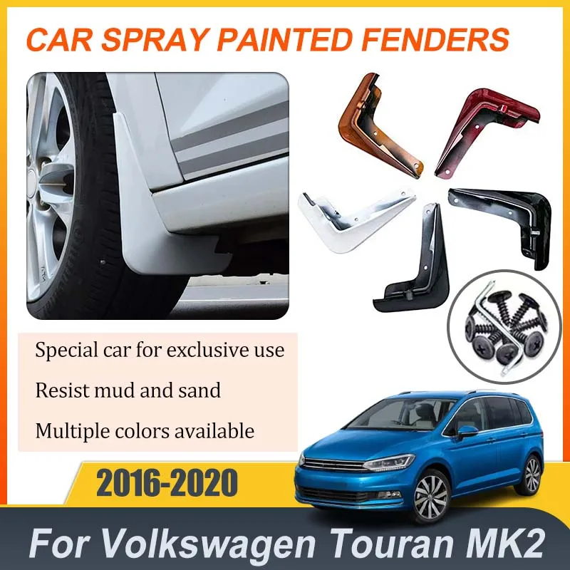 

Для Volkswagen Touran L аксессуары 2016-2020 Mk2 автомобильный спрей для выпечки окрашенные брызговики крылья защитные брызговики автомобильные аксессуары