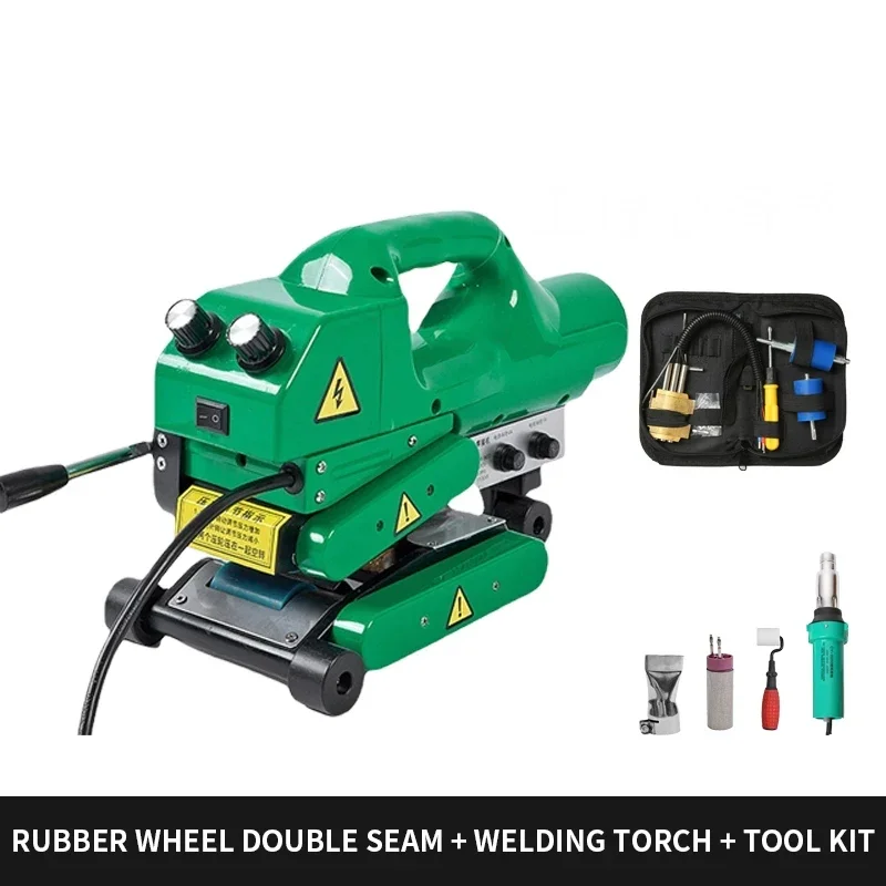 Geomembrane welding machine, hot wedge welding machine, silicone pressure roller/knurled steel roller, brushless motor