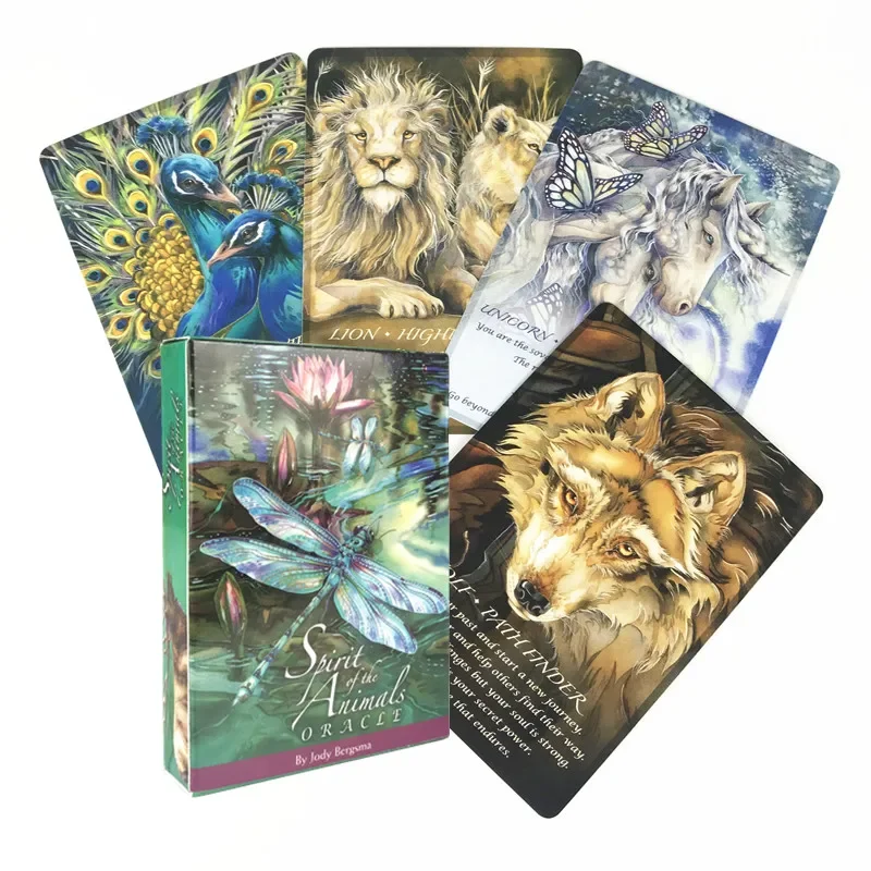 Tarot Cards Spirits Of The Animals Oracle  Cards  Games Set Party Entertainment Board Games For Adult Children Board games