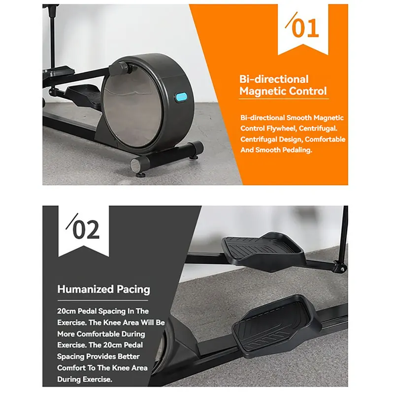 جهاز تدريب بيضاوي الشكل داخلي للمنزل وصالة الألعاب الرياضية وتمارين اللياقة البدنية