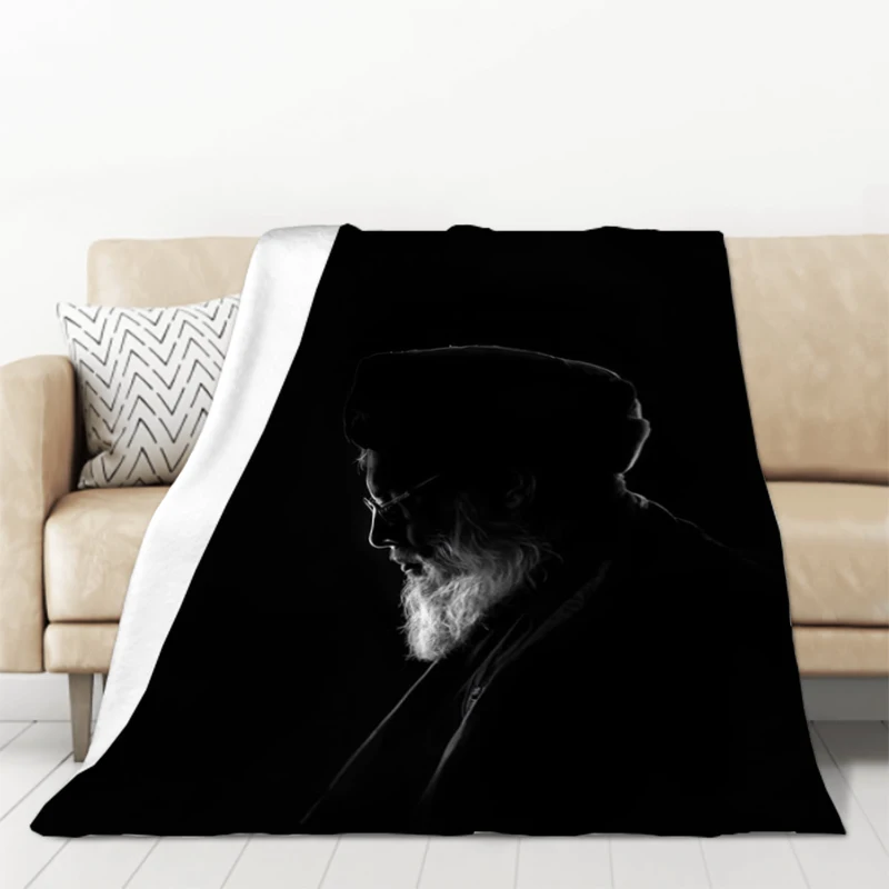 National Hero Lebanon Hassan Nasrallah Throw Fleece Blanket Fluffy Sofa Quilt Bed Blankets Catnap Downy Plead Cover Soft Plaid