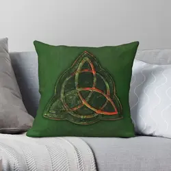 Book Of Shadows Charmed Triquetra Square Pillowcase Polyester Linen Velvet Pattern Throw Pillow Case Home Cushion Cover 45x45