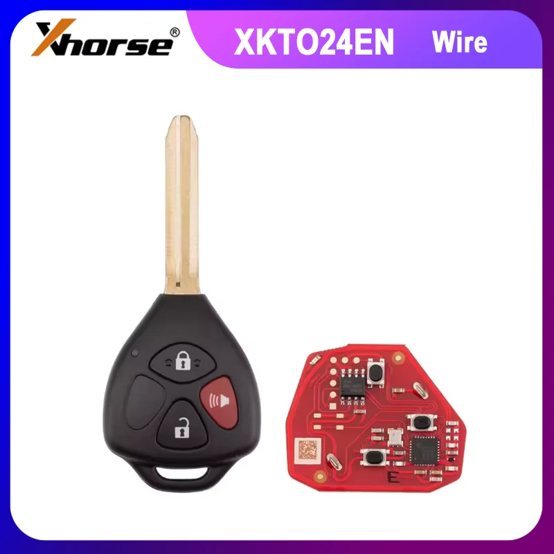 

1PCS Xhorse XKTO24EN 2nd Generation Wire Remote Key for Toyota Style 3 Buttons Replace XKTO04EN Car Keys