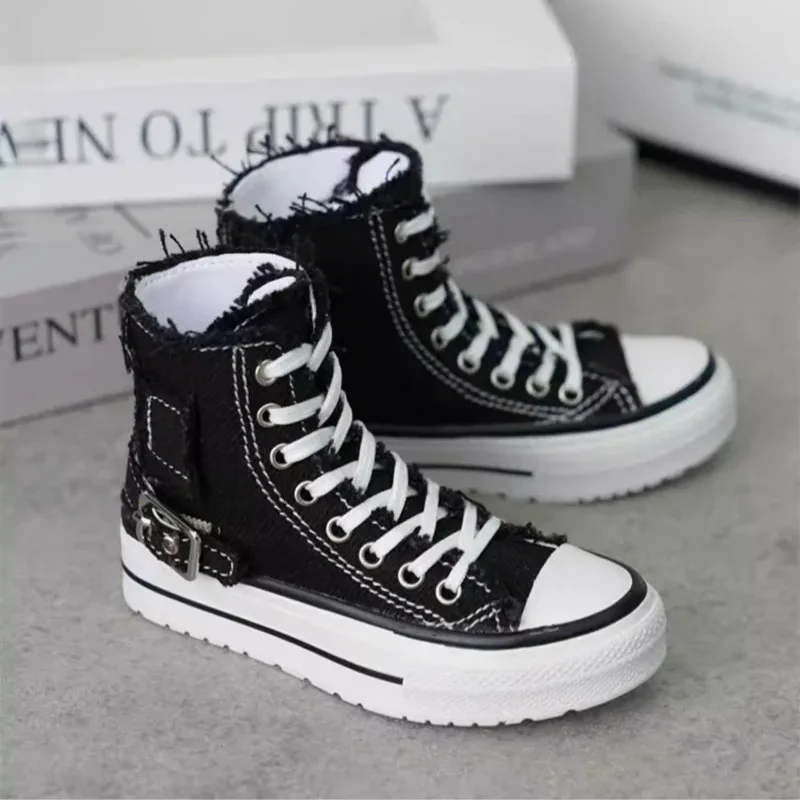 Scarpe per Bambole BJD, Scarpe Casual Alte in Tela per Bambole da 75 cm, Accessori per Bambole, Regalo Fai-da-Te