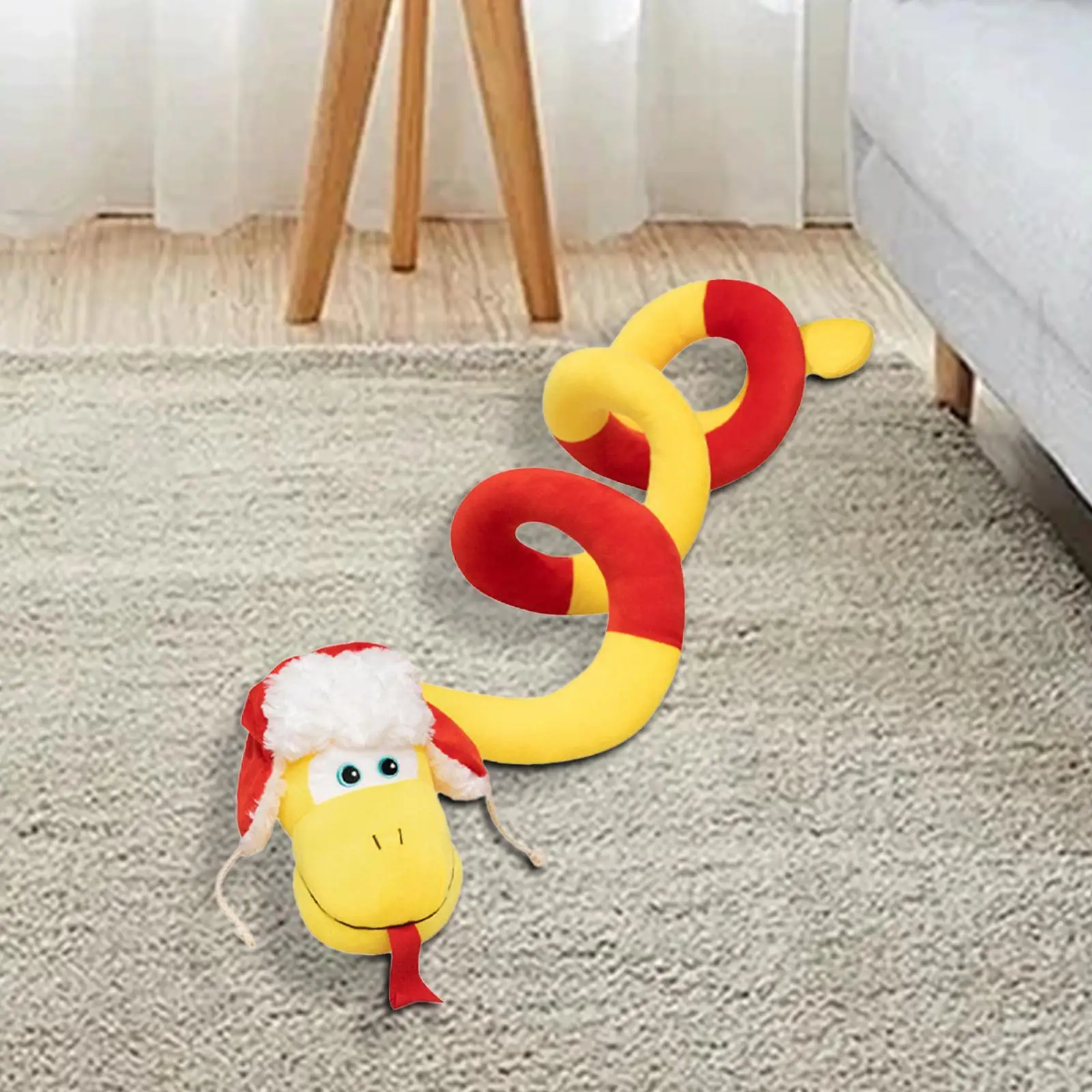 

Китайский Новый год змея плюшевая игрушка мягкая змея чучело для подарка на день рождения