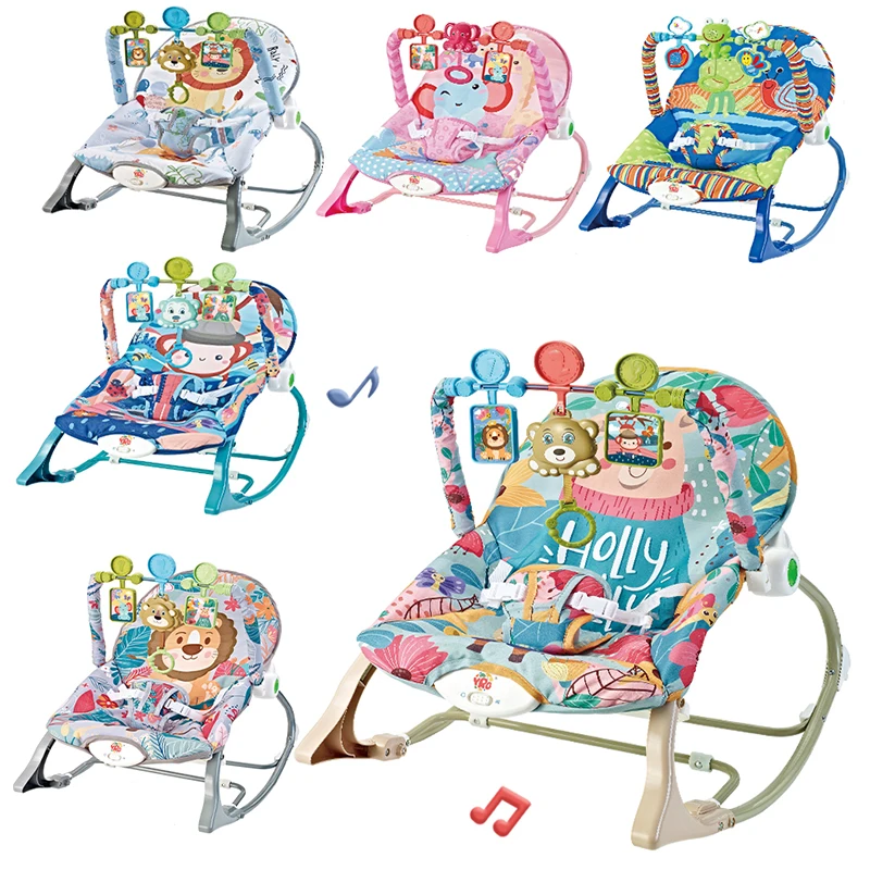 Baby Electric Rocking Chair Cradle Multifunctional Toys with Music Vibration Newborn Cradle Bed Sleep Shaker fit 0-2 Years Old