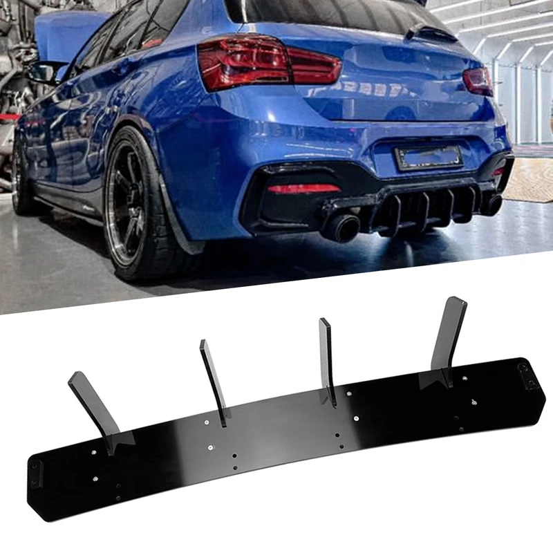 Rear Bumper Diffuser Spoiler Lip Rear Lip Spoiler Rear Blade Wind Blade For BMW 1 Series F20 LCI M140I M Tech Sport 2015-2019