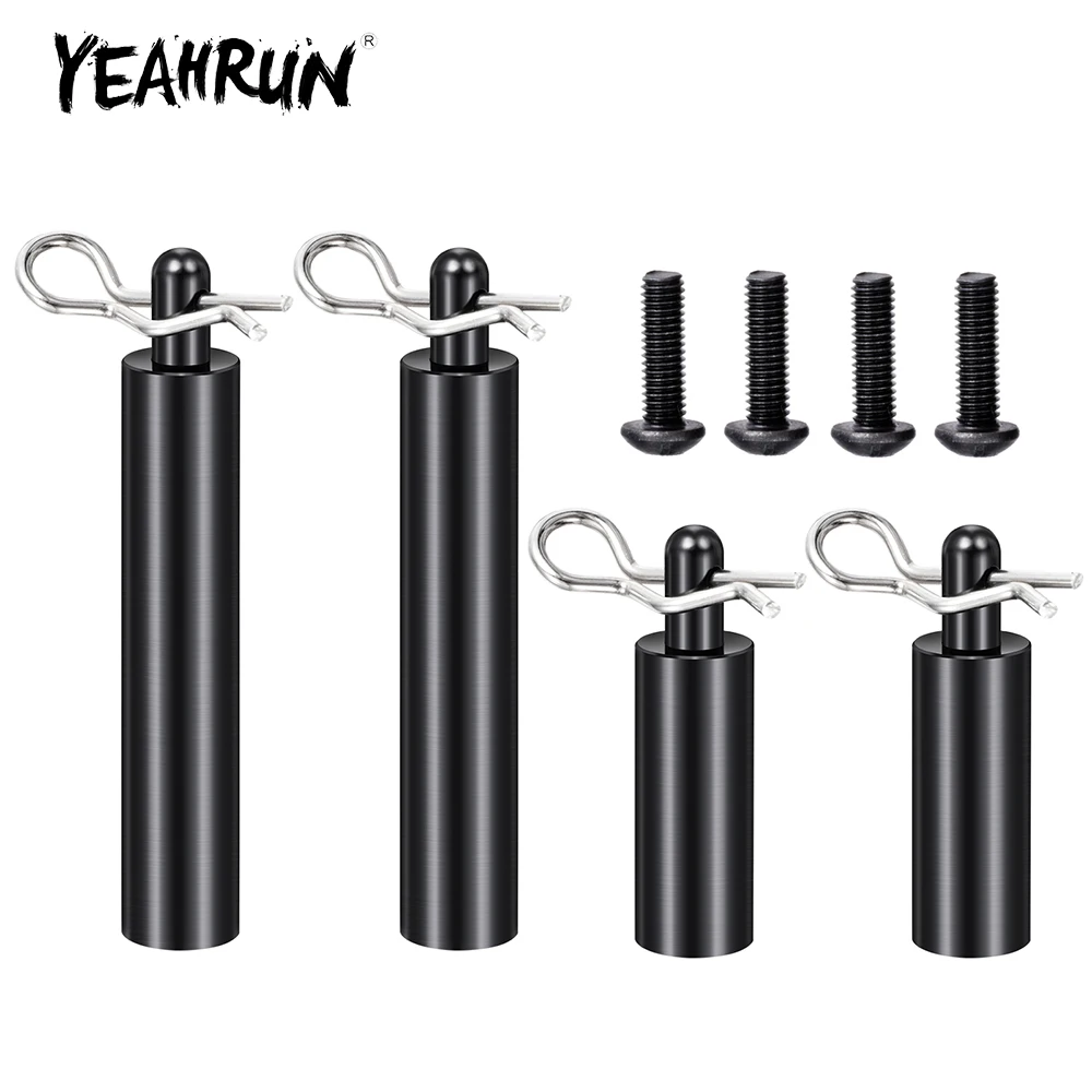 

YEAHRUN Aluminum Alloy Car Body Shell Column Post Mount for Tamiya 1/10 Clod buster 4x4x4 Monster Truck Model Upgrade Parts