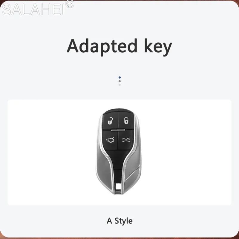 Fashion Car Remote Key Case Keychain For Maserati Ghibli Levante GranCabrio Quattroporte GT Granturism Auto Interior Accessories