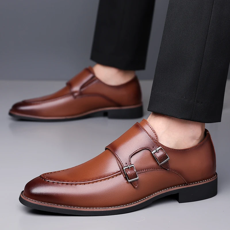 

Seasons Business Men Lofu Shoes British Casual Comfortable High-quality Fashionable Leather Shoes Gentleman's Shoes Size 38-48