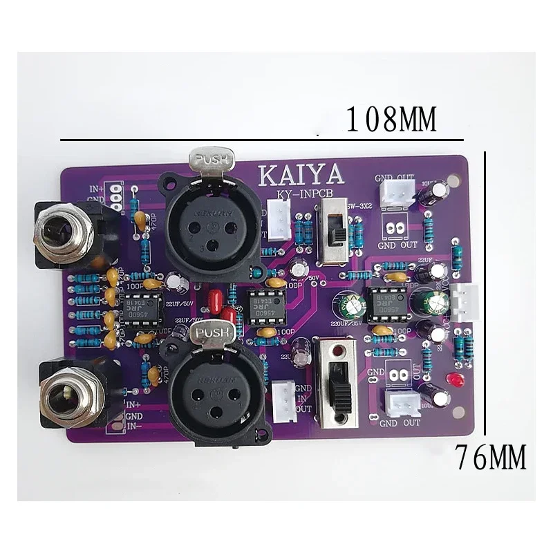Nvarcher مكبر صوت ستيريو ثنائي القناة ، جسر BTC ، مدخلات متوازنة ، كسب ، HIFI Preamp ، لوحة مكبر للصوت