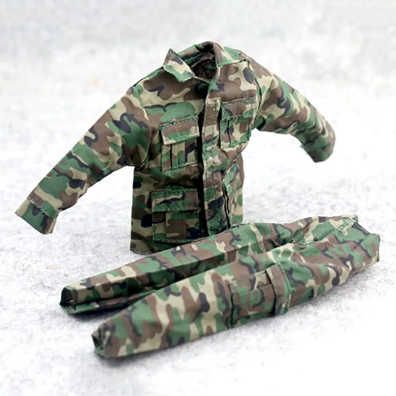 Dschungel tarnung Kampf uniformen im Maßstab 1/6 Soldaten kleidung für 12 "männliche militärische Action figur Körper